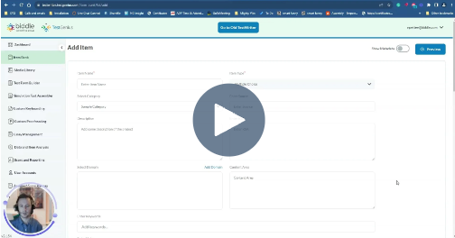 Creating a True/False Item in TestWriter