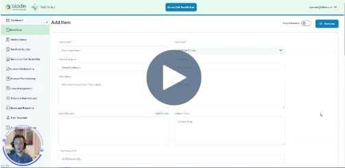 Creating a Fill-in-the-Blank Item in TestWriter